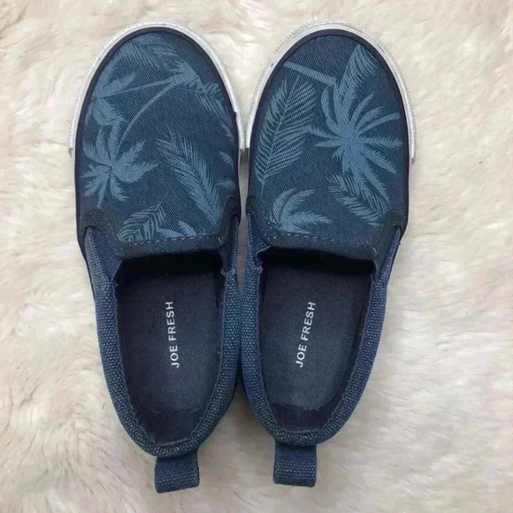 Joe Fresh Blue Tropical Loafer Shoes Size 9 - Picture 2 of 14